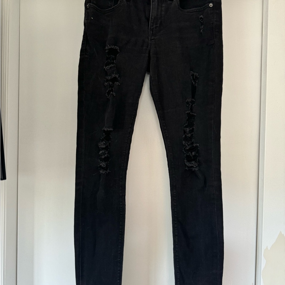 Express Black Skinny Jeans